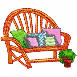 Chairs Embroidery Design 3 Chairs Embroidery Design 3